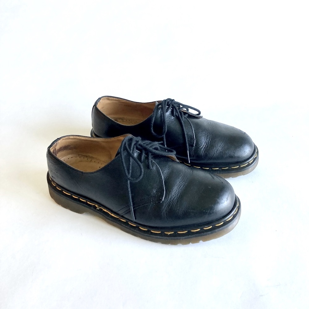 Dr. Martens Black Leather Lace Up Oxford Loafers size 10